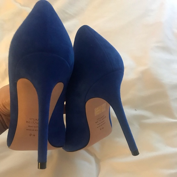 Stuart Weitzman Royal blue Anny suede pumps 9.5 - Picture 6 of 6